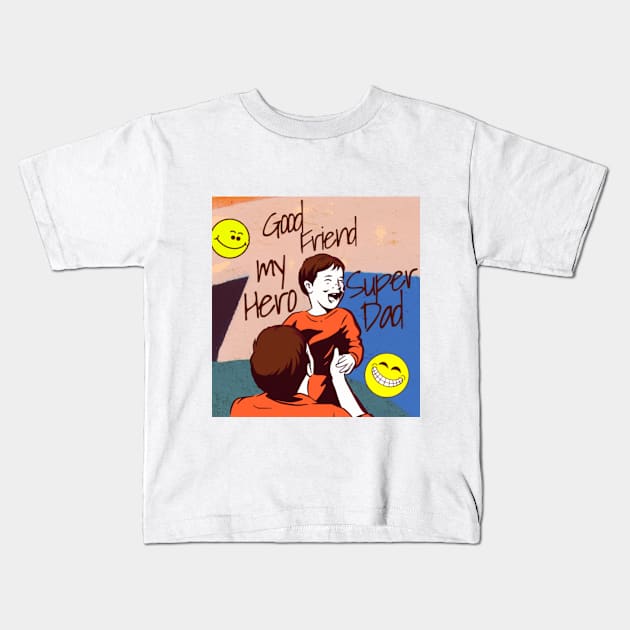 SuperDad Kids T-Shirt by WillyWoo